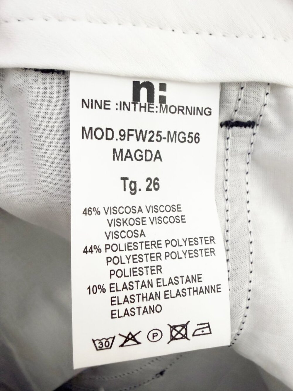 Nine in the Morning Magda Bootcut XS navy blue Pant - Picture 5 of 11